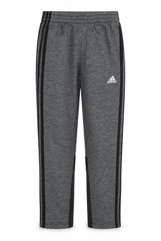 Adidas Teens Grey M Track Pants Tapered Climawarm Zip Pockets