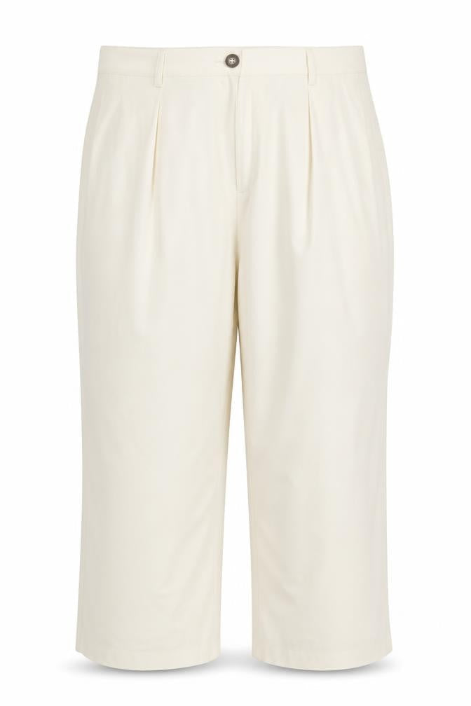 Marks & Spencer Women Ivory UK 22 Wide-Leg Smart Trousers