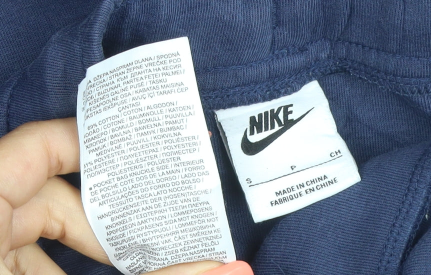 Nike Men’s Blue Size S French Terry Tapered Jogger Track Pants