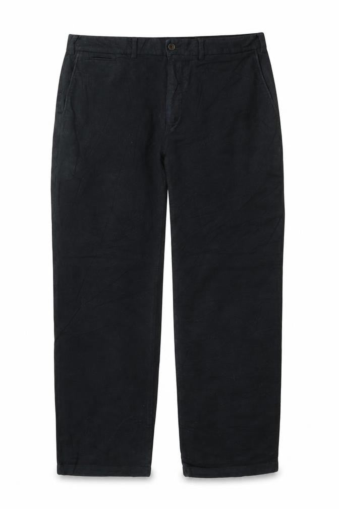 Marks & Spencer Blue Harbour Men’s Black 36W 31L Regular Straight Chino Trousers