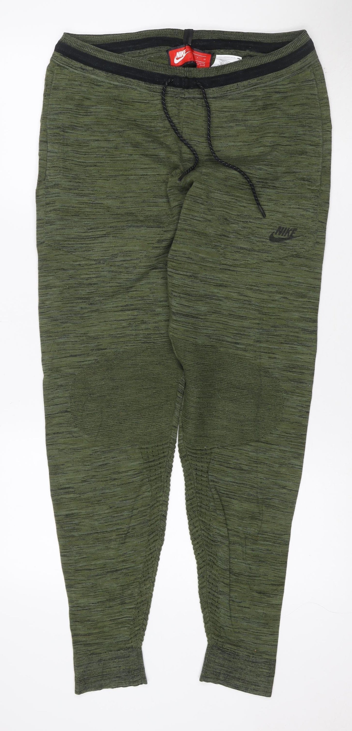 Nike Teens Green S Jogger Trousers Stretch Drawstring Athletic