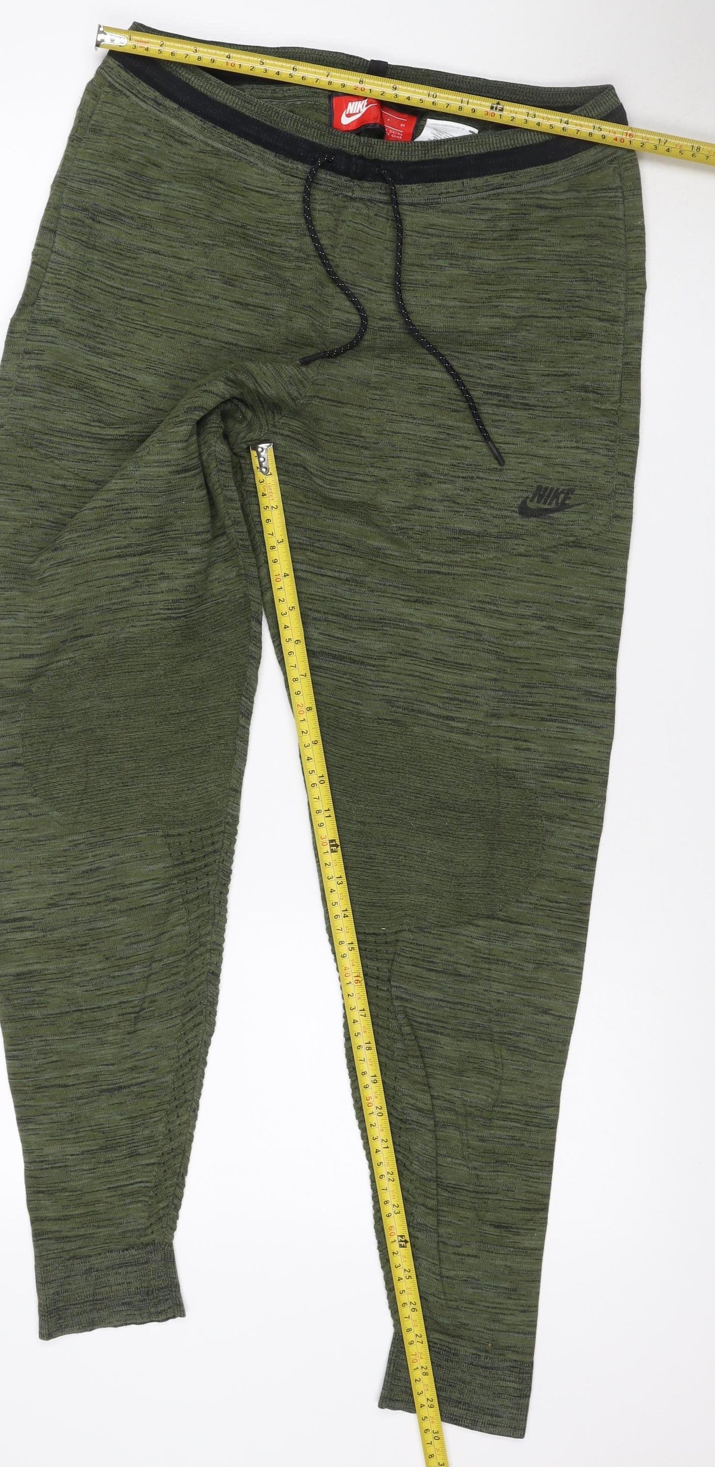 Nike Teens Green S Jogger Trousers Stretch Drawstring Athletic