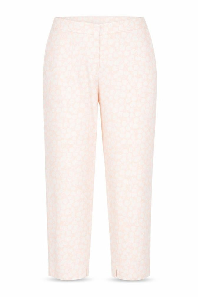 Marks & Spencer Women’s Pink Floral Cotton Stretch Trousers UK 10 Short