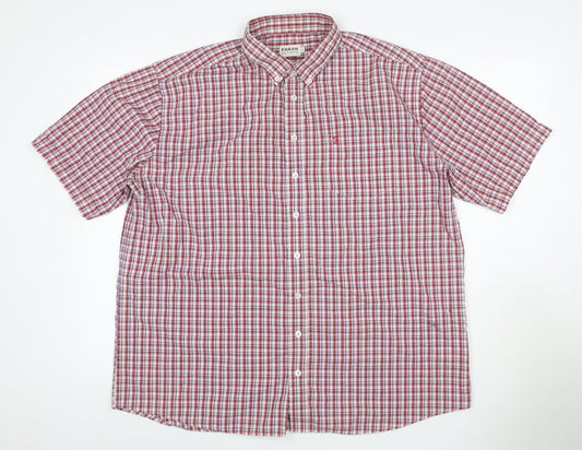 Farah Classic Men’s Multicoloured Check Short Sleeve Shirt XL