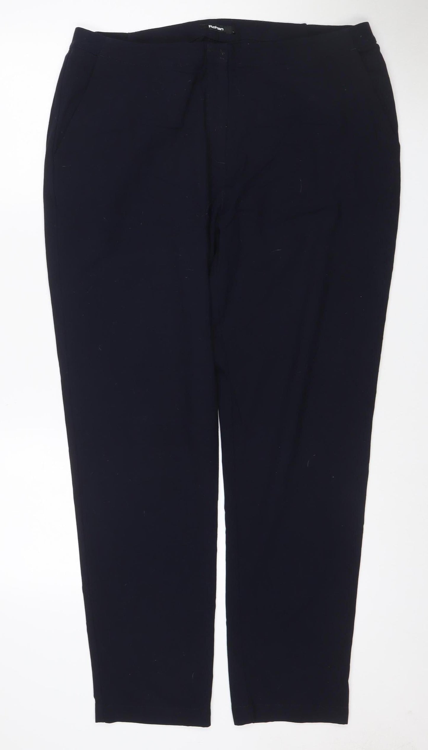 Rohan Women’s Blue UK 18R Straight Leg Lightweight Travel Trousers