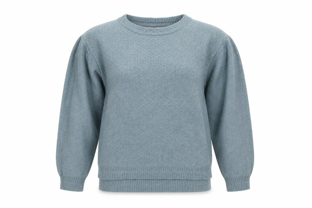 FatFace Women’s Blue Knit Crew Neck Pullover Jumper UK 6
