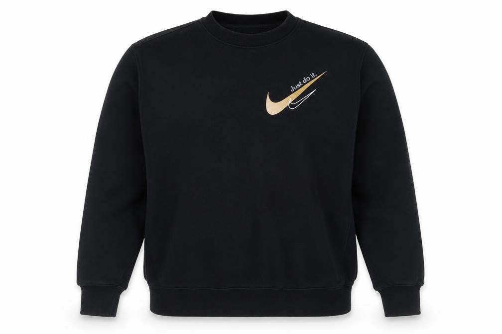 Nike Women’s Black M Pullover Crew Neck Logo Sweatshirt