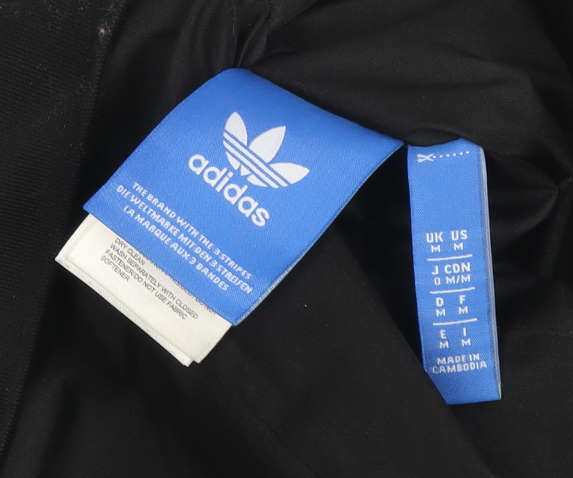 adidas Men’s Grey Black M Hooded Full Zip Windbreaker Jacket