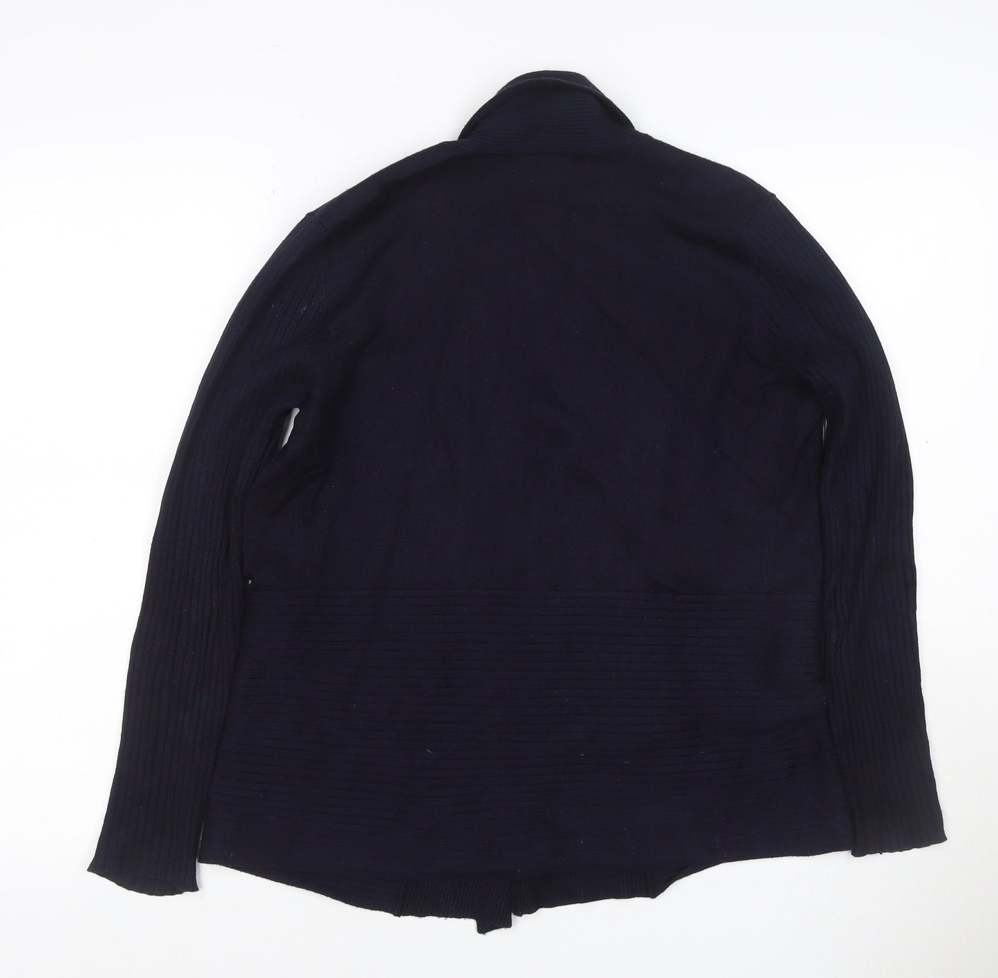 89th & Madison Women's Black S Open Ribbed Knit Cardigan Long Sleeve