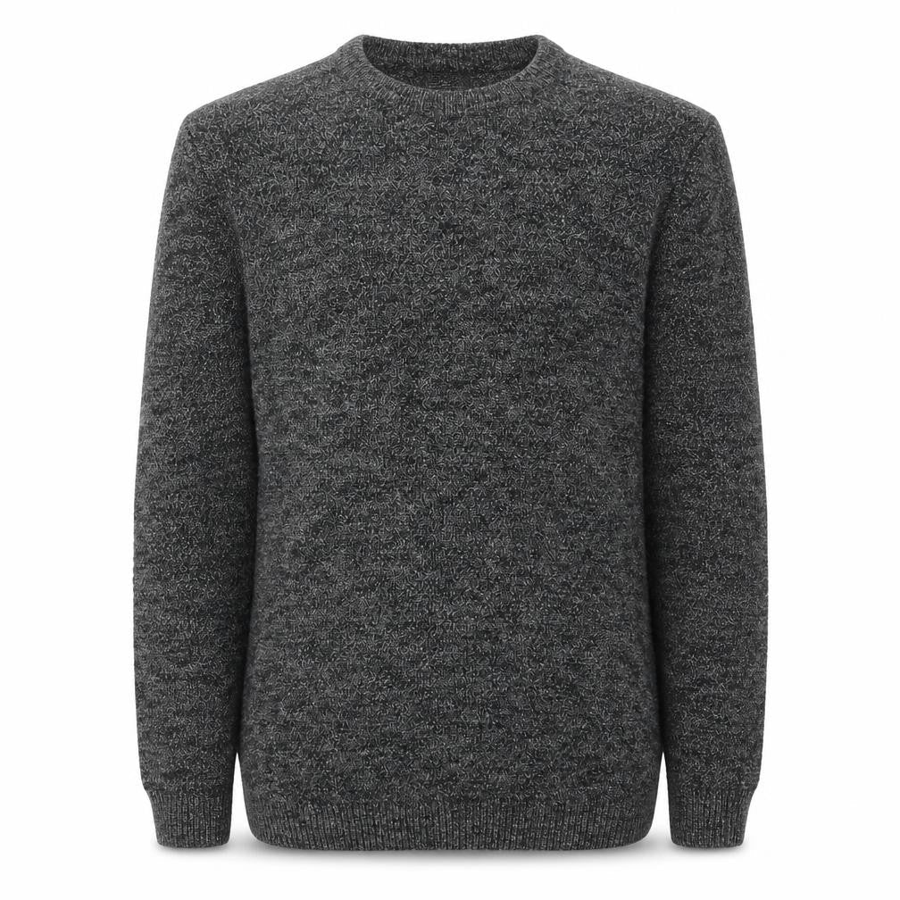 Next Men’s Grey Marl Chunky Knit Crew Neck Pullover Jumper Size S