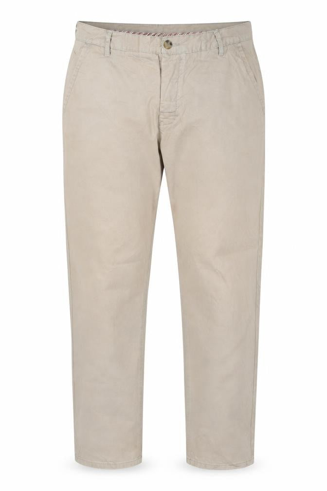 Kangol Men's Beige 40R Cotton Chino Straight Leg Trousers