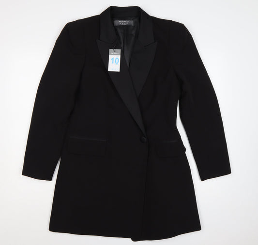 Primark Women’s Black UK 10 Tuxedo Blazer Shawl Lapel Formal Jacket