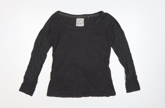 Fat Face Women’s Black Size 14 Basic Jersey Long Sleeve T-Shirt