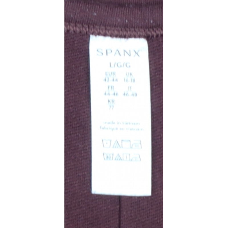 Spanx Women’s Red UK 16-18 Relaxed Pullover Sweatshirt 3/4 Sleeve