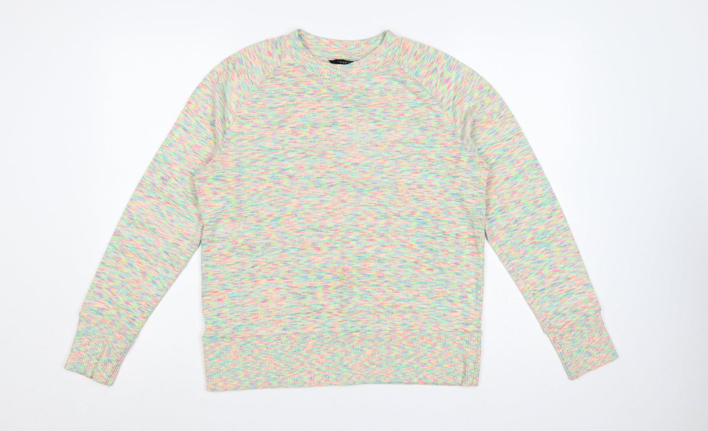 Next Women Multicoloured Size 12 Jersey Knit Raglan Long Sleeve Top