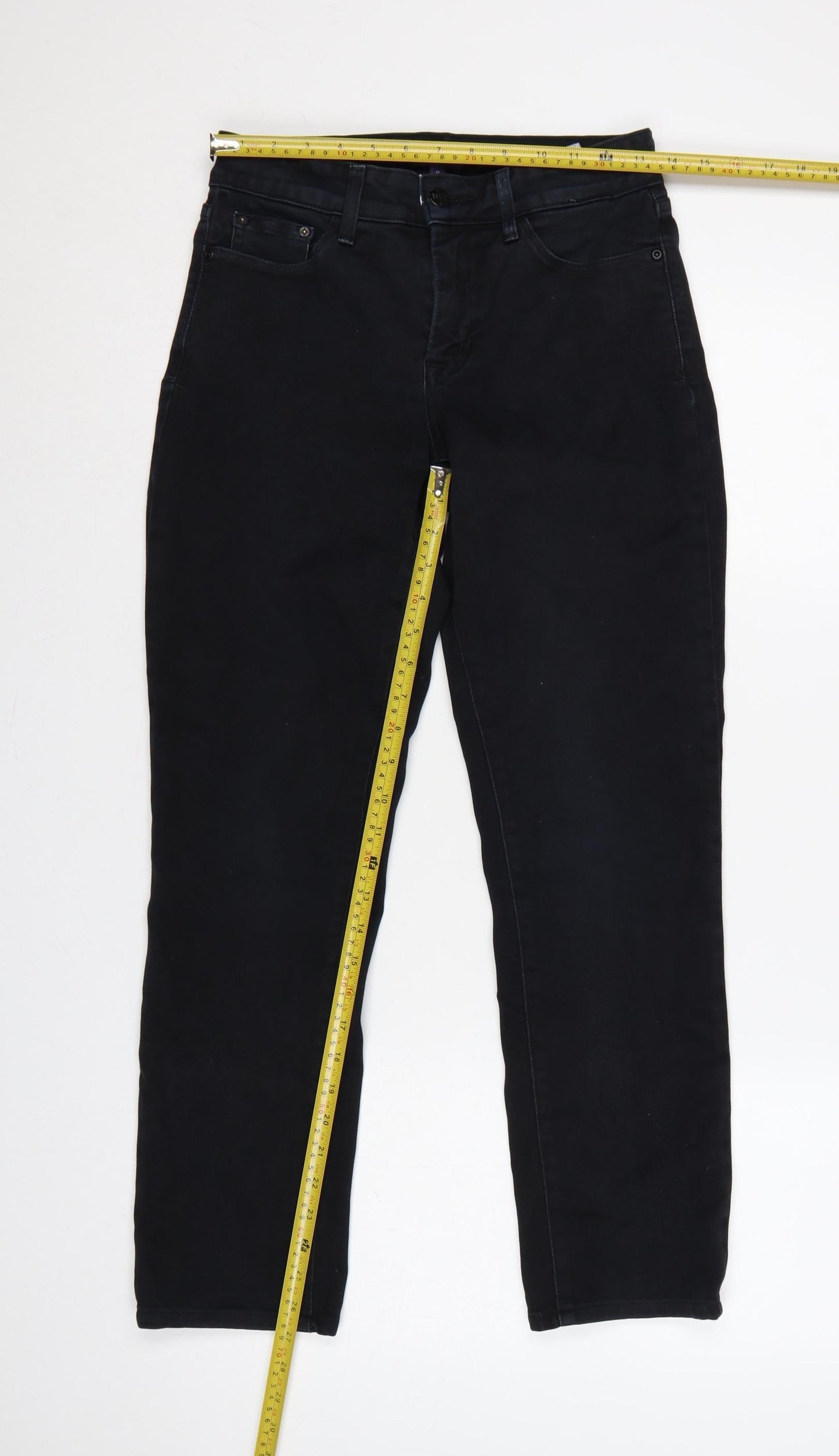 NYDJ Women’s Black UK 4 Skinny Mid Rise Stretch Jeans