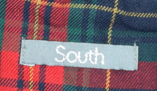 South Women’s Multicoloured UK 12 Tartan Pencil Knee Skirt