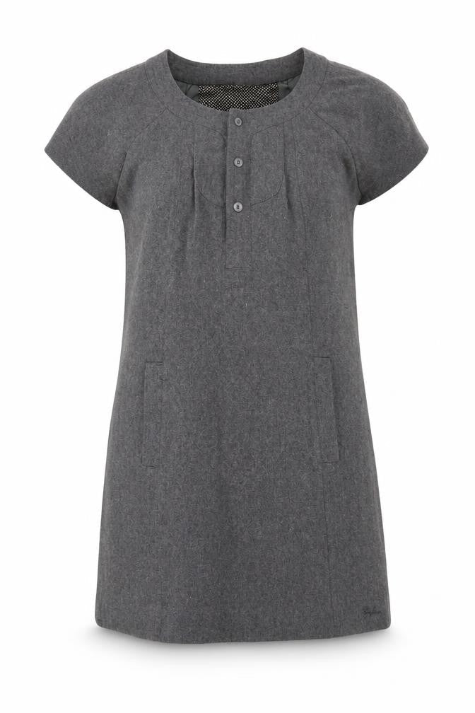 Cape Jams Women Grey L Shift Dress Short Sleeve Pockets