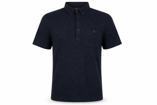 Liverpool FC Men’s Black M Button-Down Speckled Cotton Blend Polo Shirt