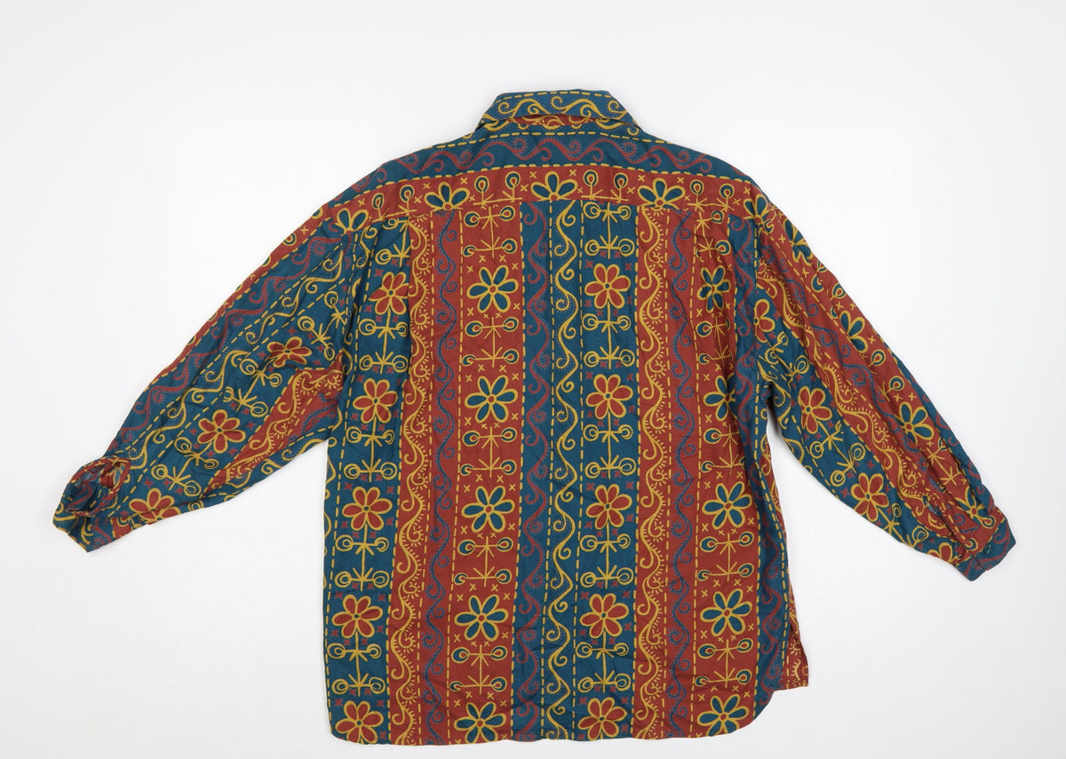 Next Women’s Multicoloured S Bohemian Floral Button-Up Blouse