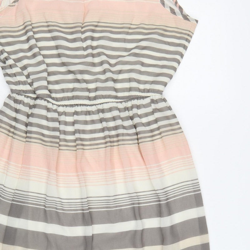 Apricot Women Multicoloured UK 12 Maxi Halter Striped Tie-Back Dress