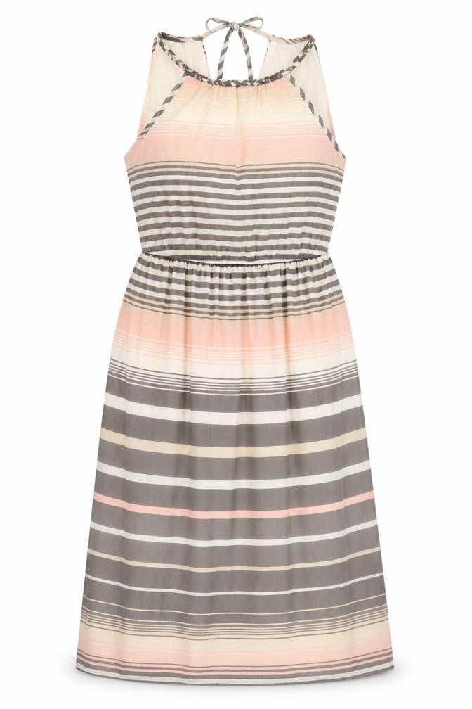 Apricot Women Multicoloured UK 12 Maxi Halter Striped Tie-Back Dress