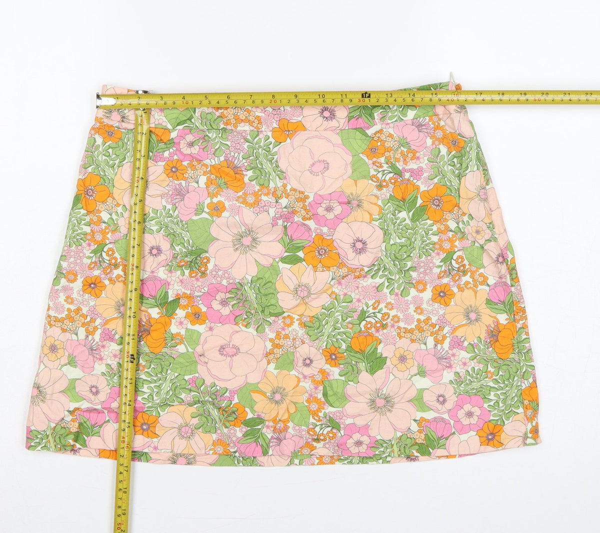 MNG Women’s Multicoloured XL Floral A-Line Mini Skirt