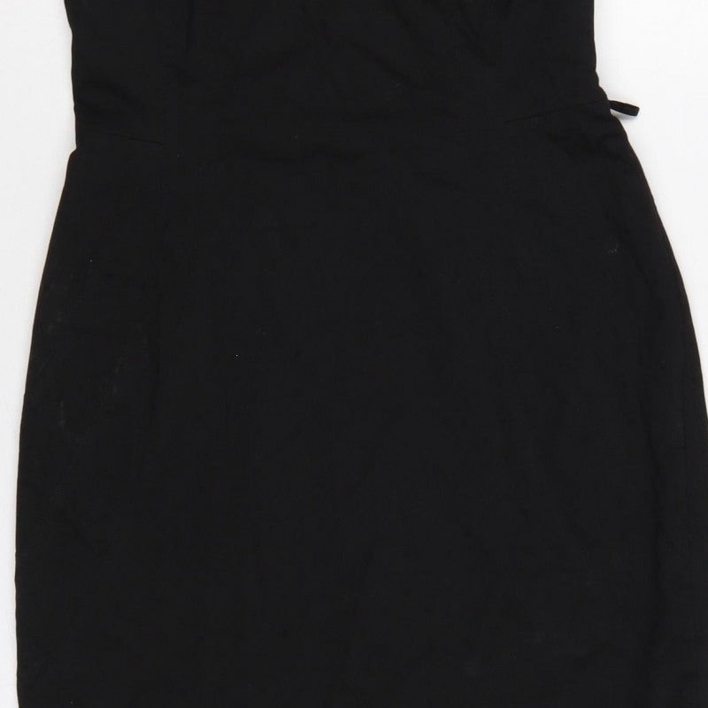 Next Women’s Black Size 10 Sleeveless Scoop Neck Pencil Dress