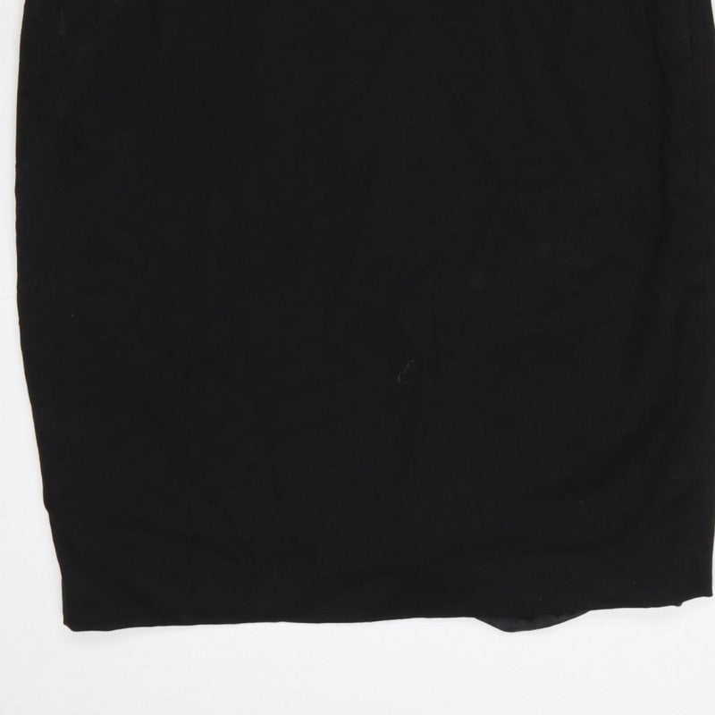 Next Women’s Black Size 10 Sleeveless Scoop Neck Pencil Dress