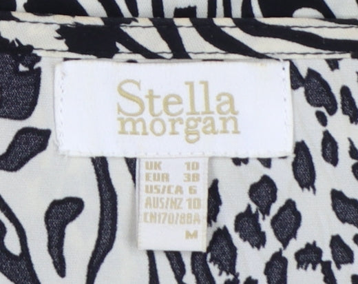 Stella Morgan Women Multicoloured Animal Print Wrap Midi Dress UK 10
