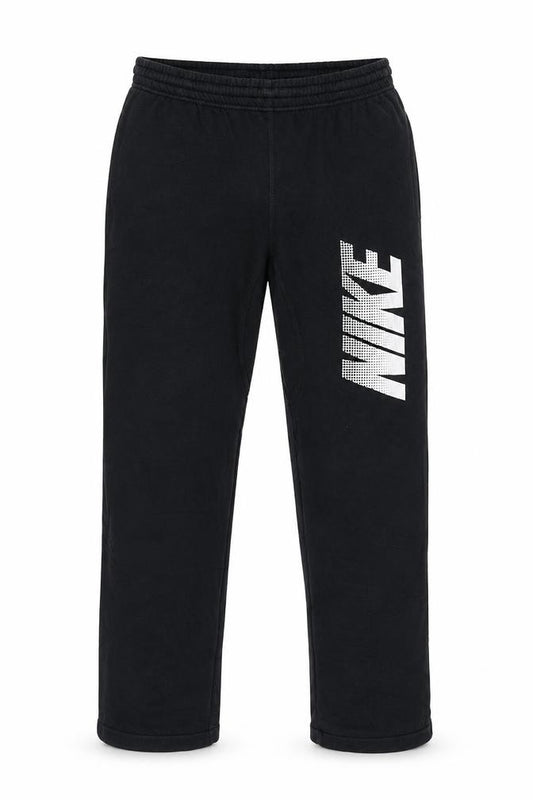 Nike Men’s Black M Logo Fleece Sweatpants Joggers Elastic Waist