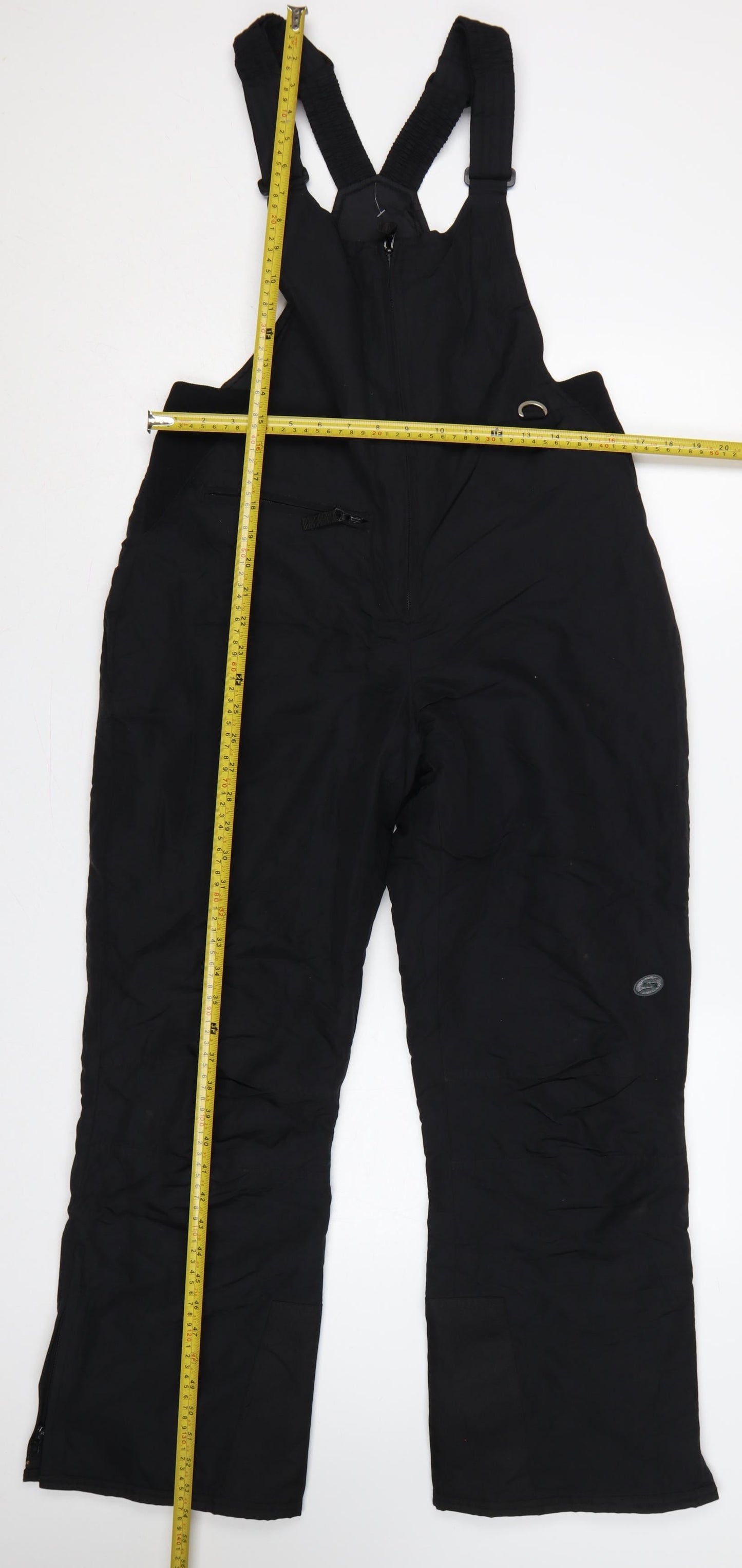 Slalom Women's Black Size 8 Insulated Snow Pants Ski Bib Trousers