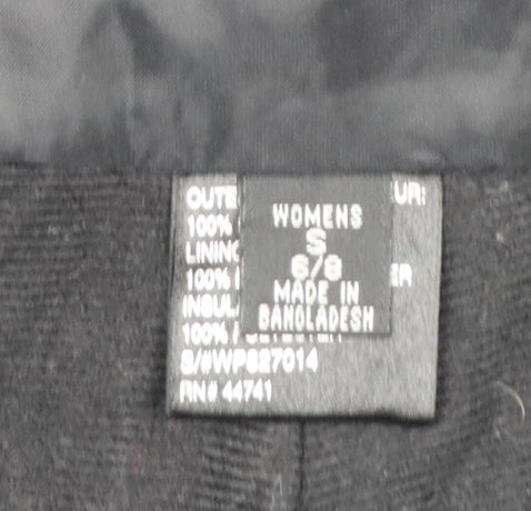 Slalom Women's Black Size 8 Insulated Snow Pants Ski Bib Trousers