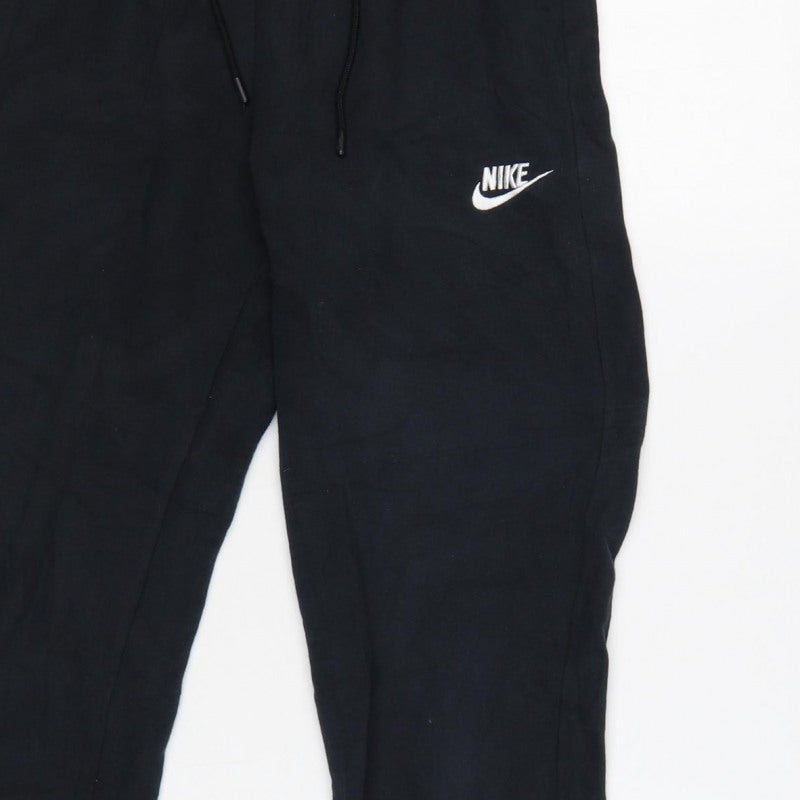 Nike Women’s Black S Fleece Jogger Sweatpants Elastic Waist Logo