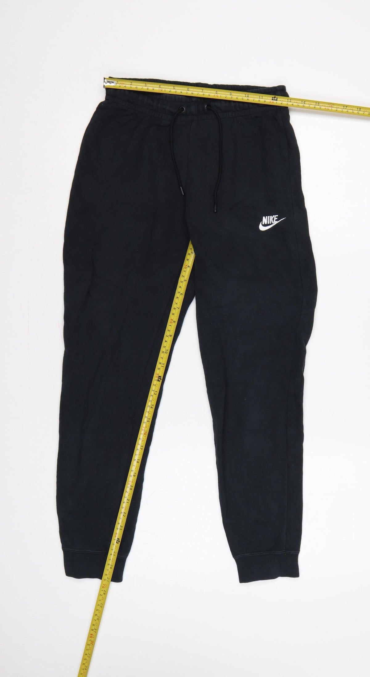 Nike Women’s Black S Fleece Jogger Sweatpants Elastic Waist Logo