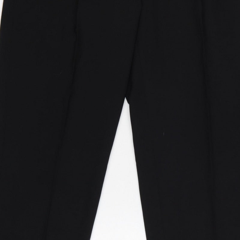 Burton Menswear Womens Black 34 Pleated Tapered Dress Trousers