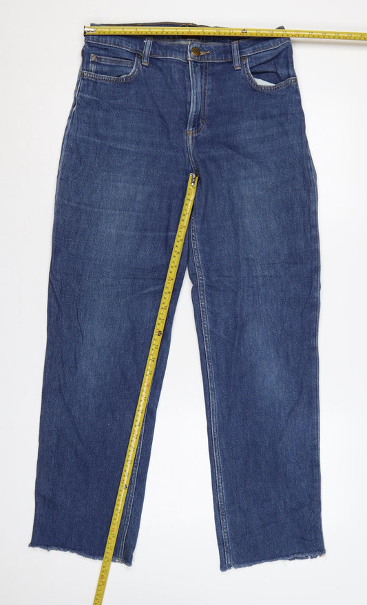 Lee Jane Women’s Blue W30 L35 High Rise Straight Jeans