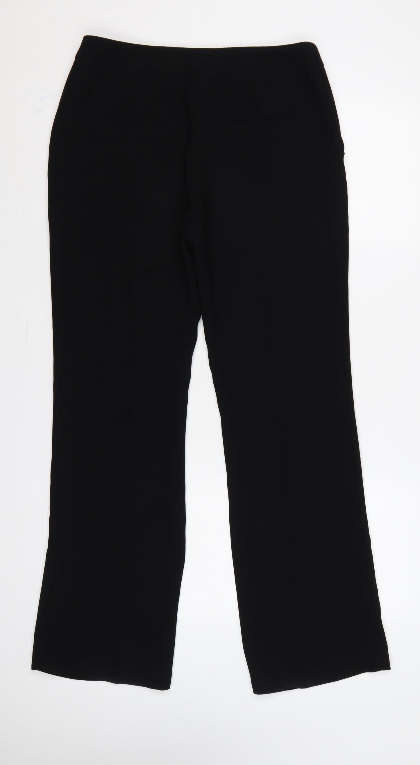 Next Women’s Black UK 10 Regular Tailoring Flared Trousers Workwear