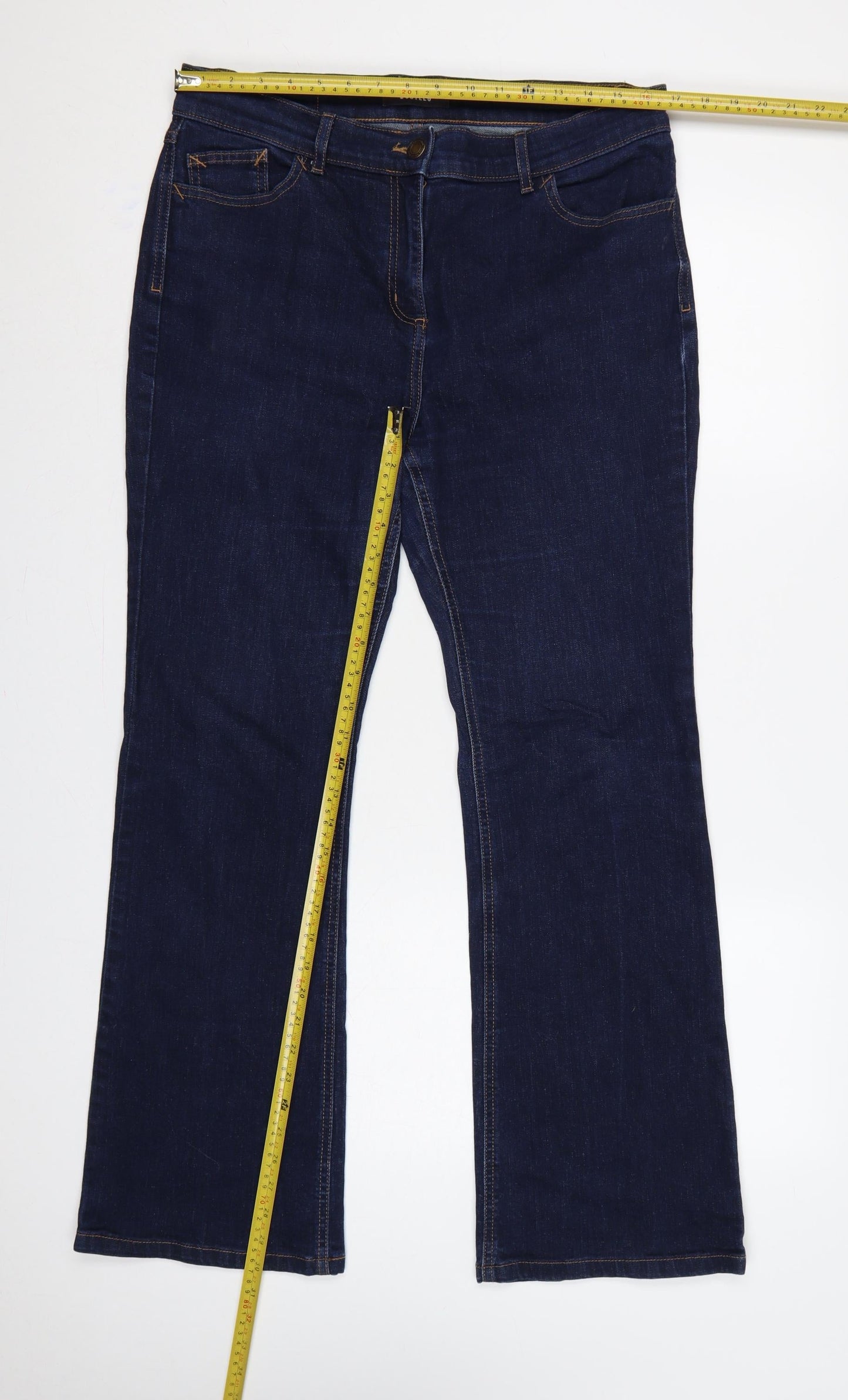 Marks & Spencer Women’s Blue UK 14 Bootcut Stretch Jeans