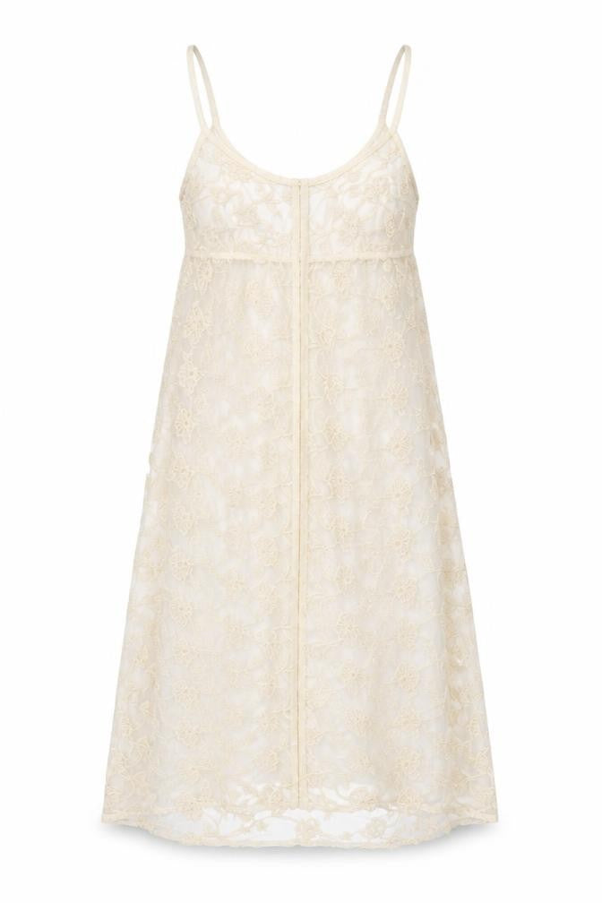 Forever 21 Women Ivory M Sheer Floral Lace Beach Swim Cover Up