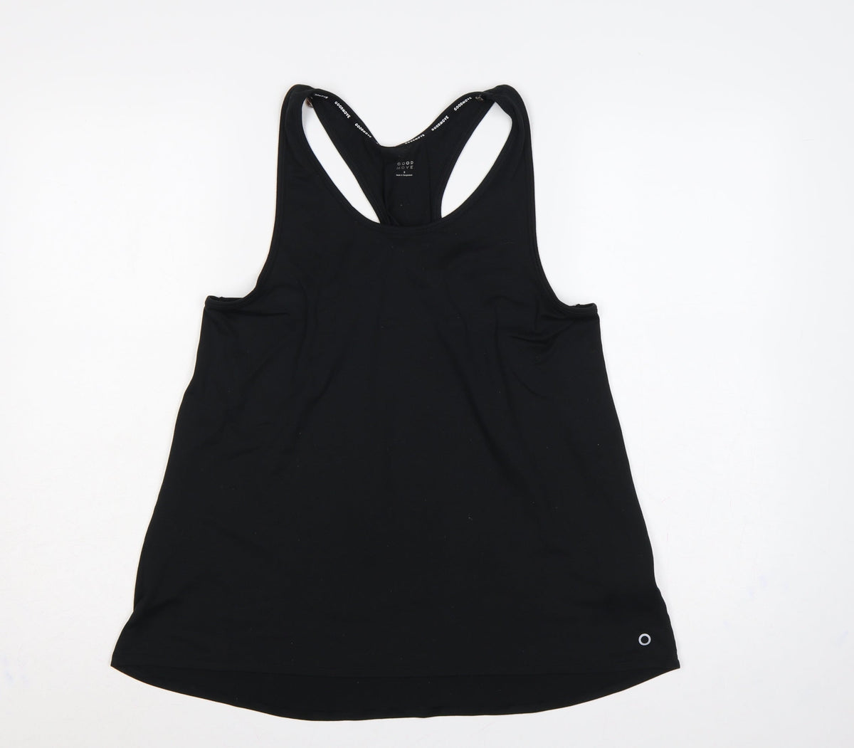Marks & Spencer Goodmove Women’s Black UK 8 Basic Racerback Gym Tank Top
