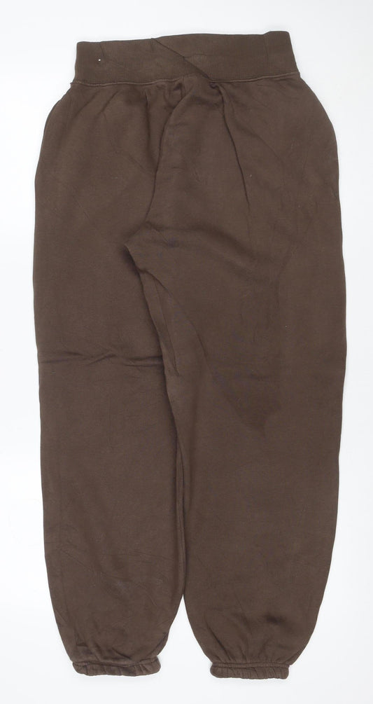 Nike Women Brown XS Jogger Sweatpants Drawstring Logo