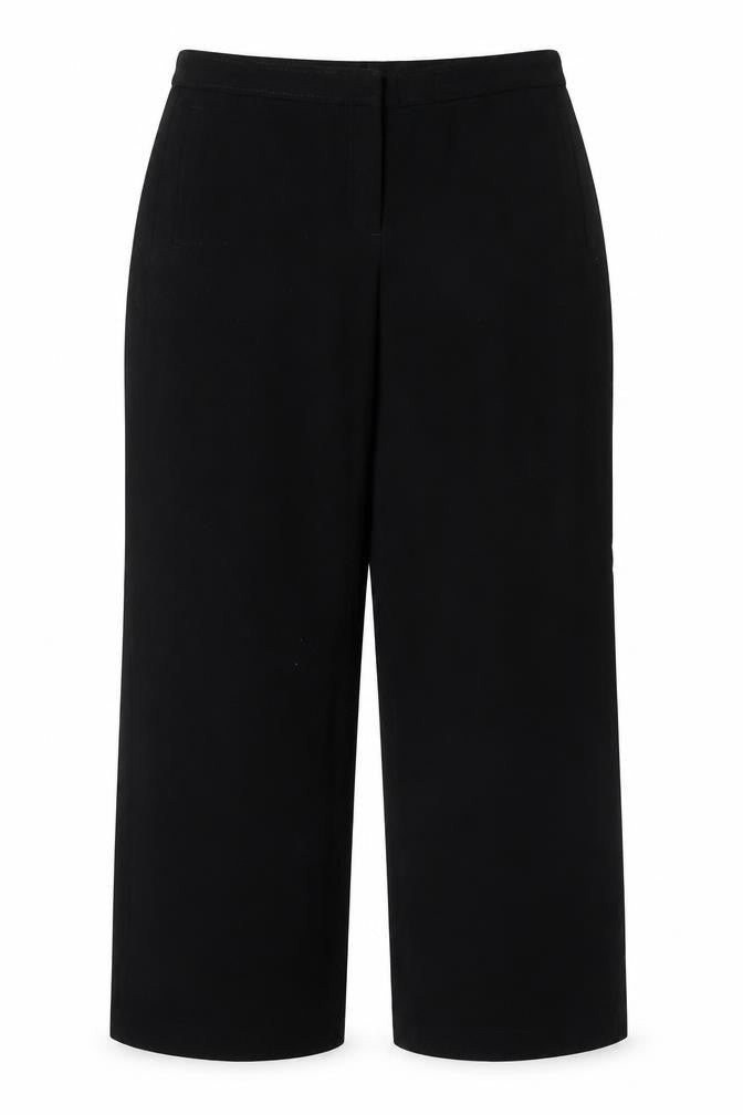 Marks & Spencer Women Black UK 14 Short Bootcut Tailored Trousers