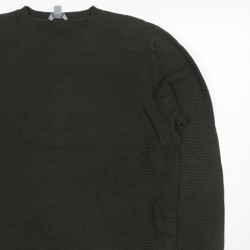 Additional view of COS Men’s Dark Green XL Cable Knit Crew Neck jumper