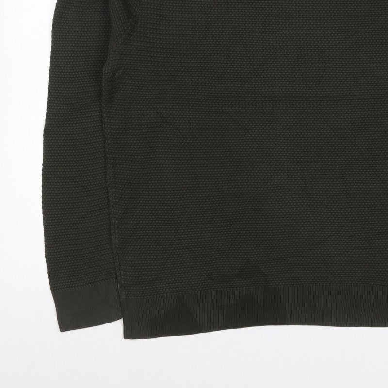 Additional view of COS Men’s Dark Green XL Cable Knit Crew Neck jumper