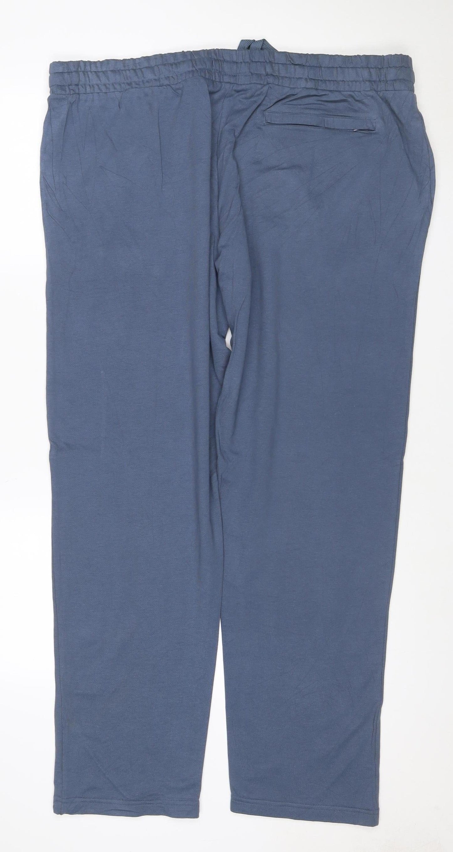 Marks and Spencer Mens Blue 3XL Regular Fit Drawstring Sweatpants