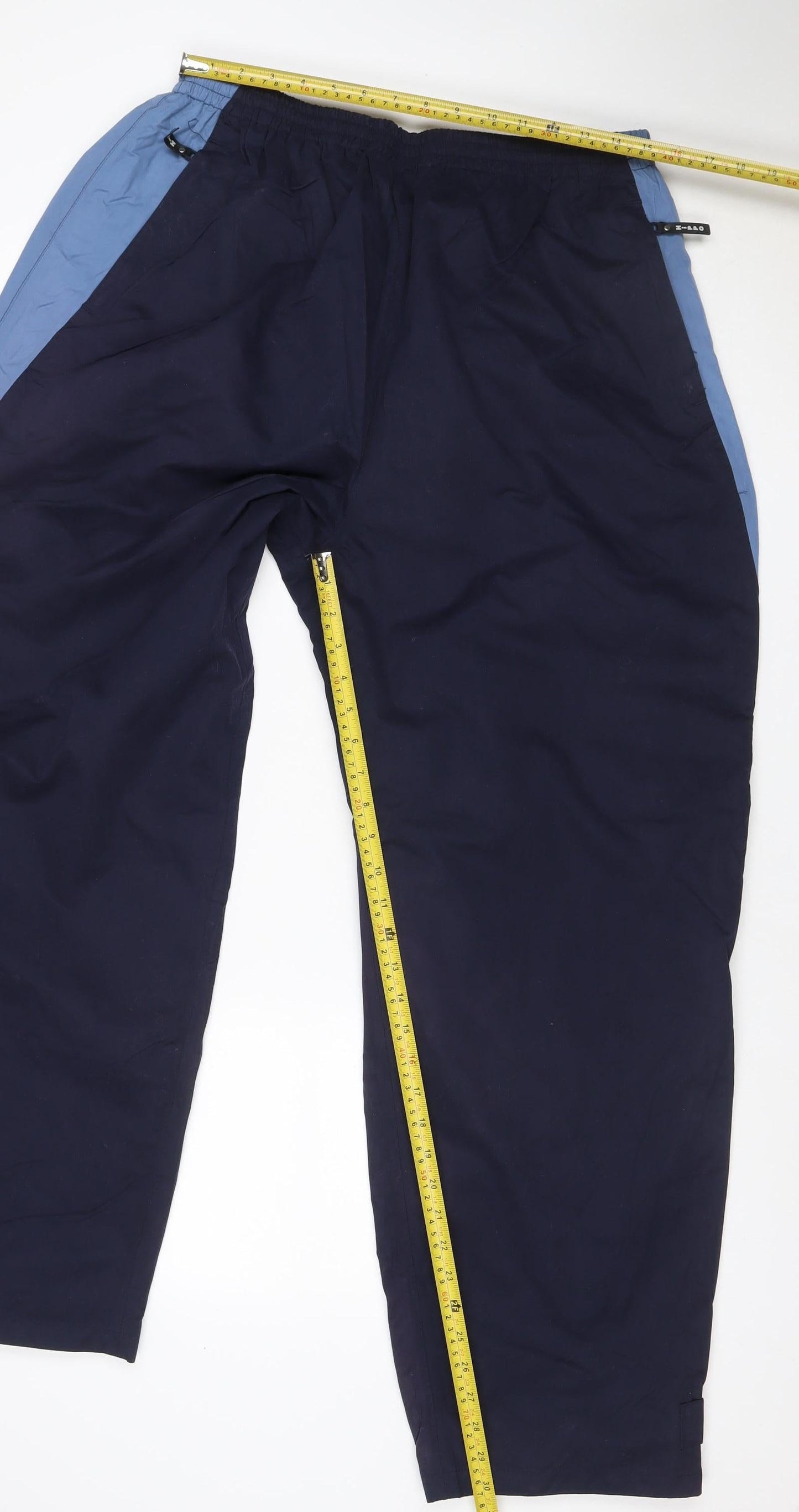 Hippo Men’s Blue XL Lined Track Pants Elastic Waist Zip Pockets