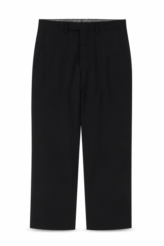 Marks & Spencer Men's Black 34 Regular Formal Dress Trousers Straight