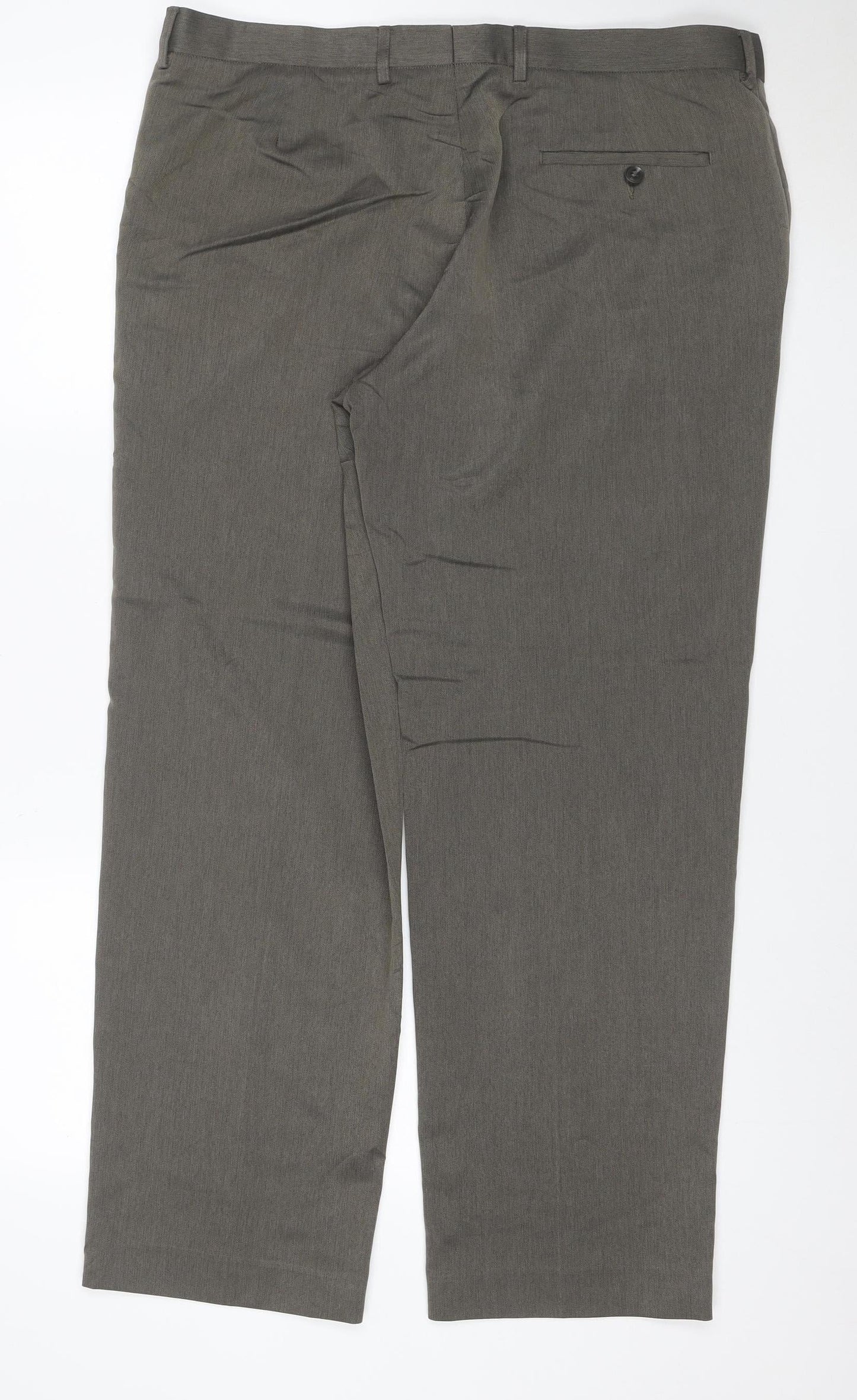 Marks & Spencer Men's Grey 38in 31in Straight Dress Trousers