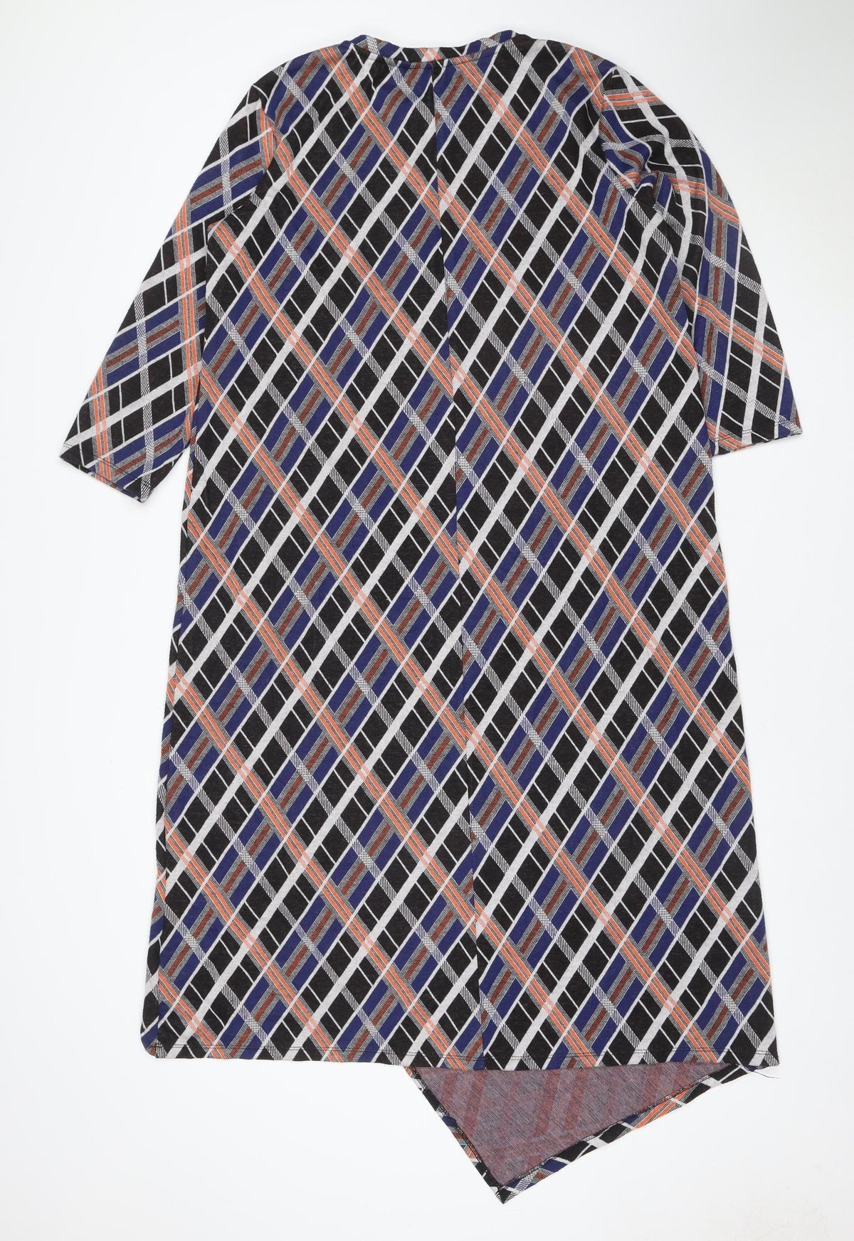 Zara Trafaluc Women Multicoloured M Geometric Asymmetric Kaftan Dress